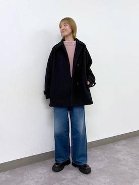 「RAGEBLUE（レイジブルー）のアイテム（ブルゾン）」を使った、nanamiさん（レディース・164cm）の冬コーディネート