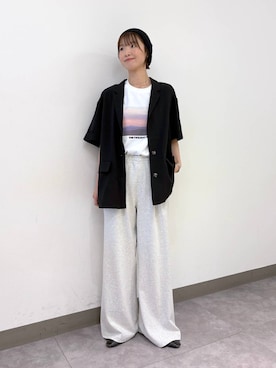 「アイテム（ニットキャップ/ビーニー）」を使った、nanamiさん（レディース・164cm・20代）の夏コーディネート