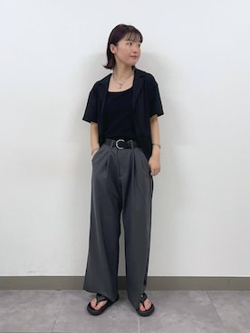「RAGEBLUE（レイジブルー）のアイテム」を使った、nanamiさん（レディース・164cm）の夏コーディネート