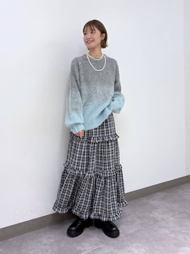 「RAGEBLUE（レイジブルー）のアイテム（アクセサリー）」を使った、nanamiさん（レディース・164cm）の冬コーディネート