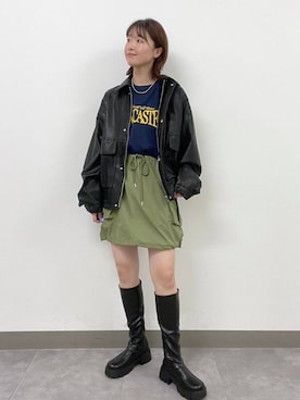 「アイテム（ブルゾン）」を使った、nanamiさん（レディース・164cm・20代）の夏コーディネート