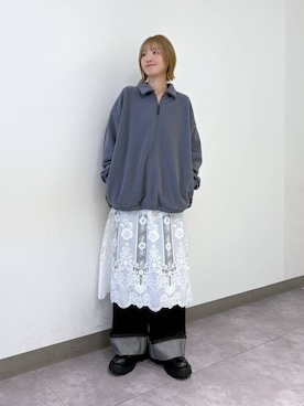 「アイテム（スウェット）」を使った、nanamiさん（レディース・164cm・20代）の冬コーディネート