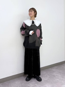 「RAGEBLUE（レイジブルー）のアイテム（アクセサリー）」を使った、nanamiさん（レディース・164cm）の冬コーディネート