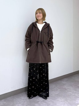 「RAGEBLUE」｜「アイテム（ダウンジャケット/コート）」を使った、nanamiさん（レディース・164cm）の冬コーディネート