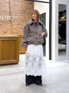 「RAGEBLUE」｜「アイテム（ジャケット/アウター）」を使った、nanamiさん（レディース・164cm）の冬コーディネート