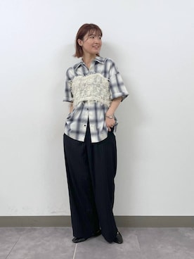 「RAGEBLUE（レイジブルー）のアイテム（キャミソール）」を使った、nanamiさん（レディース・164cm）の夏コーディネート
