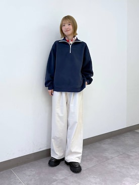 「アイテム（チノパンツ）」を使った、nanamiさん（レディース・164cm・20代）の冬コーディネート