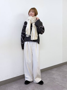 「アイテム（マフラー）」を使った、nanamiさん（レディース・164cm・20代）の秋コーディネート