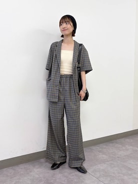 「アイテム（ニットキャップ/ビーニー）」を使った、nanamiさん（レディース・164cm・20代）の夏コーディネート