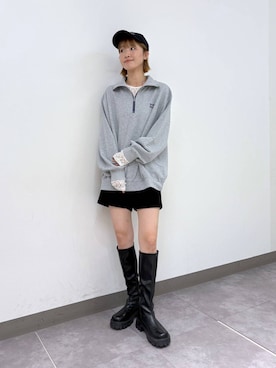 「RAGEBLUE（レイジブルー）のアイテム（帽子）」を使った、nanamiさん（レディース・164cm）の秋コーディネート