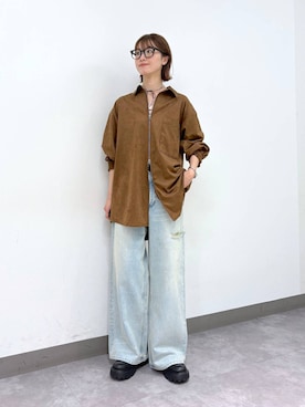 「アイテム（メガネ）」を使った、nanamiさん（レディース・164cm・20代）の夏コーディネート
