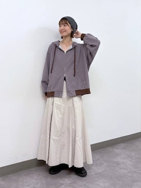 「RAGEBLUE（レイジブルー）のアイテム（帽子）」を使った、nanamiさん（レディース・164cm）の秋コーディネート