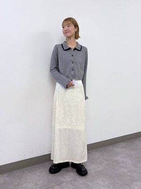 「アイテム（ネックレス）」を使った、nanamiさん（レディース・164cm・20代）の冬コーディネート