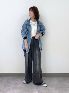 「アイテム（ブルゾン）」を使った、nanamiさん（レディース・164cm・20代）の夏コーディネート