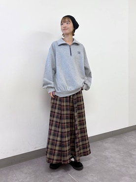 「RAGEBLUE（レイジブルー）のアイテム（帽子）」を使った、nanamiさん（レディース・164cm）の秋コーディネート