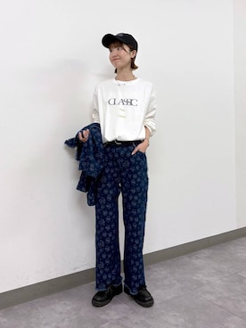 「RAGEBLUE（レイジブルー）のアイテム（帽子）」を使った、nanamiさん（レディース・164cm）の秋コーディネート