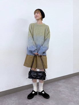 「RAGEBLUE（レイジブルー）のアイテム（帽子）」を使った、nanamiさん（レディース・164cm）の秋コーディネート