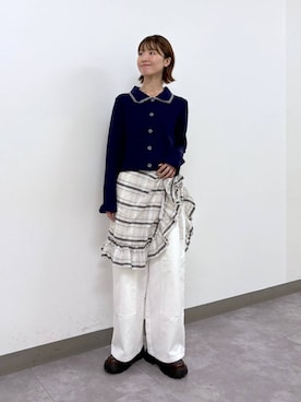 「アイテム（チノパンツ）」を使った、nanamiさん（レディース・164cm・20代）の秋コーディネート