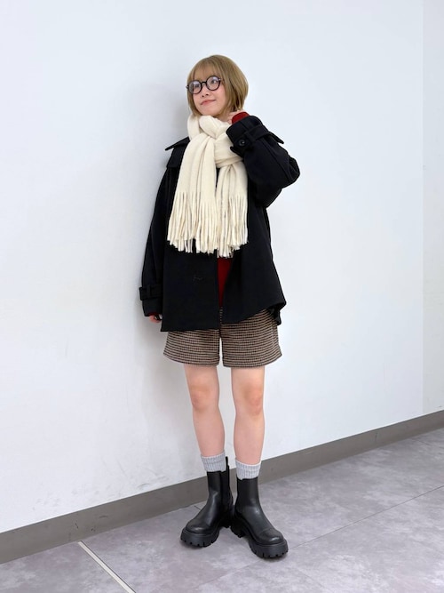 WOOLLYTEC/ウーリーテック＞スタンドカラーショートコート（ブルゾン