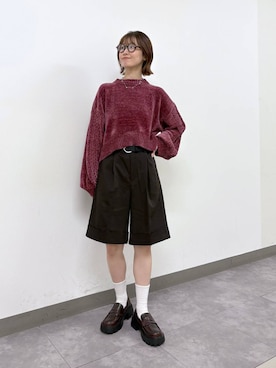 「RAGEBLUE（レイジブルー）のアイテム（アクセサリー）」を使った、nanamiさん（レディース・164cm）の秋コーディネート