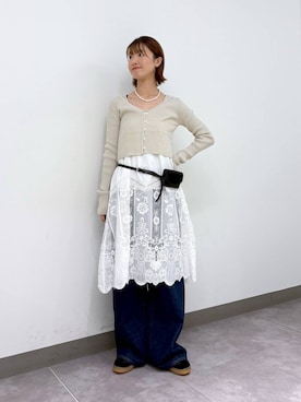 「RAGEBLUE（レイジブルー）のアイテム（アクセサリー）」を使った、nanamiさん（レディース・164cm）の秋コーディネート