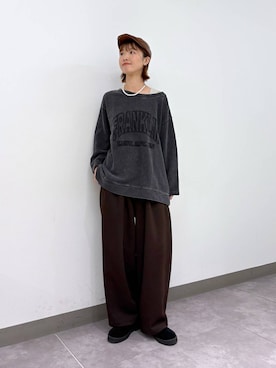「アイテム（スウェット）」を使った、nanamiさん（レディース・164cm・20代）の秋コーディネート
