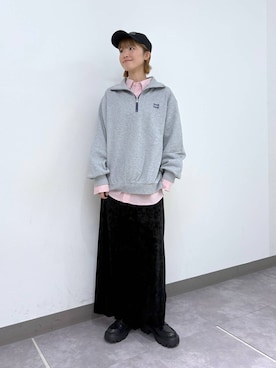 「RAGEBLUE（レイジブルー）のアイテム（帽子）」を使った、nanamiさん（レディース・164cm）の秋コーディネート