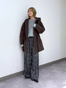 「RAGEBLUE」｜「アイテム（ダウンジャケット/コート）」を使った、nanamiさん（レディース・164cm）の冬コーディネート