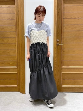 「RAGEBLUE（レイジブルー）のアイテム（キャミソール）」を使った、nanamiさん（レディース・164cm）の夏コーディネート