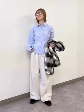 「RAGEBLUE（レイジブルー）のアイテム（ジャケット/アウター）」を使った、nanamiさん（レディース・164cm）の秋コーディネート