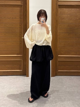「アイテム（スウェットパンツ）」を使った、nanamiさん（レディース・164cm・20代）の夏コーディネート