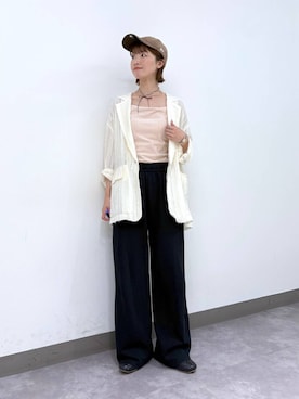「アイテム（スウェットパンツ）」を使った、nanamiさん（レディース・164cm・20代）の夏コーディネート