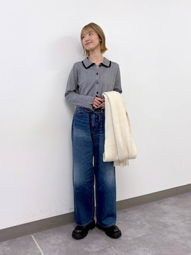 「RAGEBLUE（レイジブルー）のアイテム（アクセサリー）」を使った、nanamiさん（レディース・164cm）の冬コーディネート