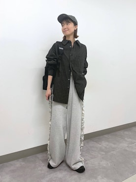 「アイテム（帽子）」を使った、nanamiさん（レディース・164cm・20代）の春コーディネート