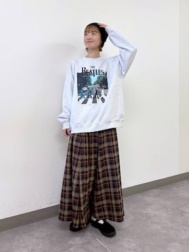 「RAGEBLUE（レイジブルー）のアイテム（帽子）」を使った、nanamiさん（レディース・164cm）の秋コーディネート