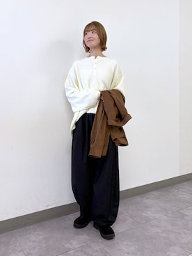 「RAGEBLUE（レイジブルー）のアイテム（Tシャツ/カットソー）」を使った、nanamiさん（レディース・164cm）の秋コーディネート