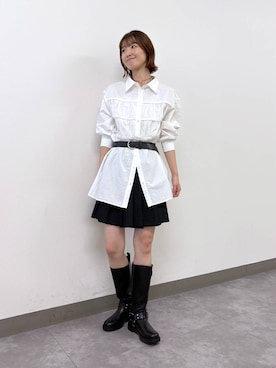 「RAGEBLUE（レイジブルー）のアイテム（アクセサリー）」を使った、nanamiさん（レディース・164cm）の秋コーディネート