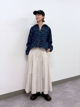 「RAGEBLUE（レイジブルー）のアイテム（帽子）」を使った、nanamiさん（レディース・164cm）の秋コーディネート