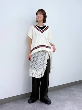 「アイテム（ローファー）」を使った、nanamiさん（レディース・164cm・20代）の秋コーディネート