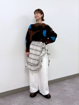 「アイテム（チノパンツ）」を使った、nanamiさん（レディース・164cm・20代）の秋コーディネート