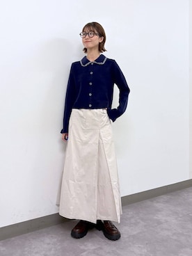 「アイテム（ネックレス）」を使った、nanamiさん（レディース・164cm・20代）の秋コーディネート