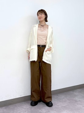 「アイテム（チノパンツ）」を使った、nanamiさん（レディース・164cm・20代）の夏コーディネート