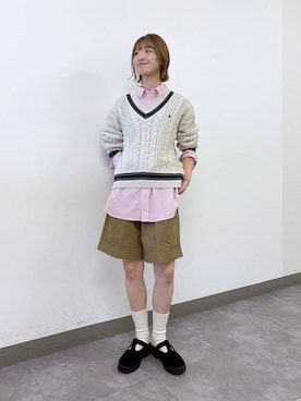 「アイテム（チノパンツ）」を使った、nanamiさん（レディース・164cm・20代）の秋コーディネート