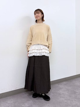 「アイテム（キャミソール）」を使った、nanamiさん（レディース・164cm・20代）の秋コーディネート
