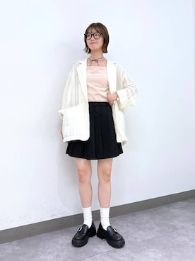「RAGEBLUE（レイジブルー）のアイテム」を使った、nanamiさん（レディース・164cm）の夏コーディネート