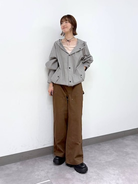 「アイテム（チノパンツ）」を使った、nanamiさん（レディース・164cm）の夏コーディネート