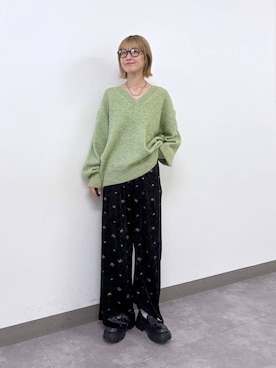 「アイテム（スウェットパンツ）」を使った、nanamiさん（レディース・164cm・20代）の冬コーディネート