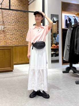 「RAGEBLUE（レイジブルー）のアイテム（アクセサリー）」を使った、nanamiさん（レディース・164cm）の春コーディネート