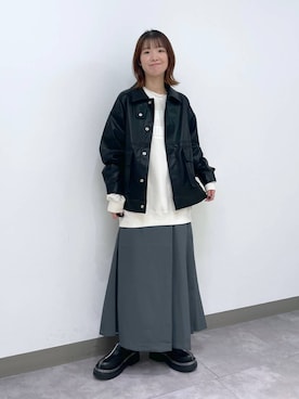 「アイテム（ブルゾン）」を使った、nanamiさん（レディース・164cm・20代）の秋コーディネート