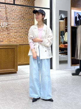 「RAGEBLUE（レイジブルー）のアイテム（アクセサリー）」を使った、nanamiさん（レディース・164cm）の春コーディネート